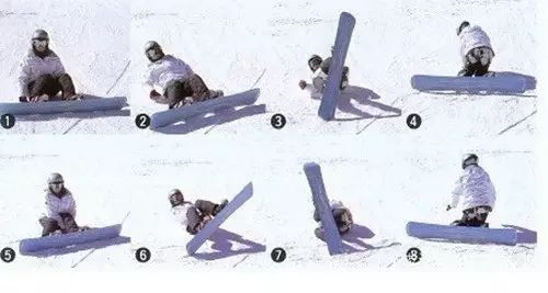 單闆滑雪入門教程2：安全的跌倒和起立