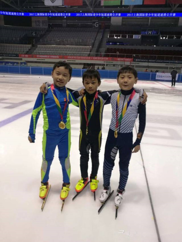 太原銘星冰雪短道速滑隊的小運動員