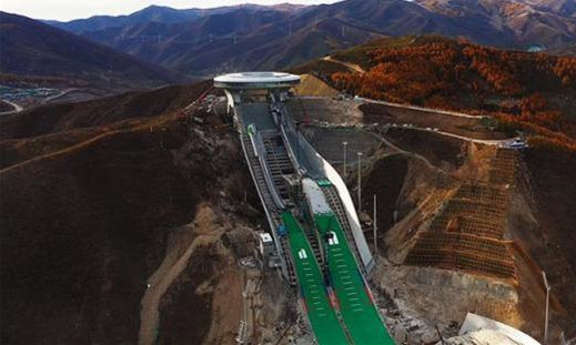 無人機拍攝的“雪如意”