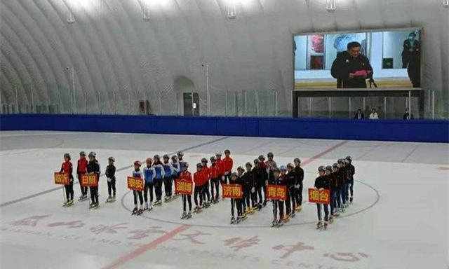 2021山東(dōng)省短道速滑錦(jǐn)标賽泰安泰山區開賽