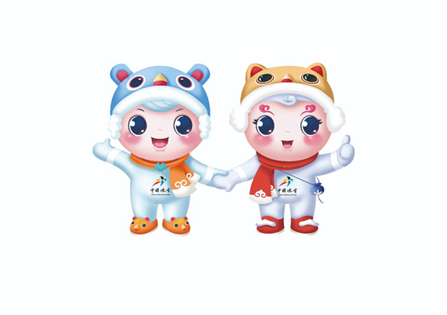 冰娃（左）、雪娃形象。