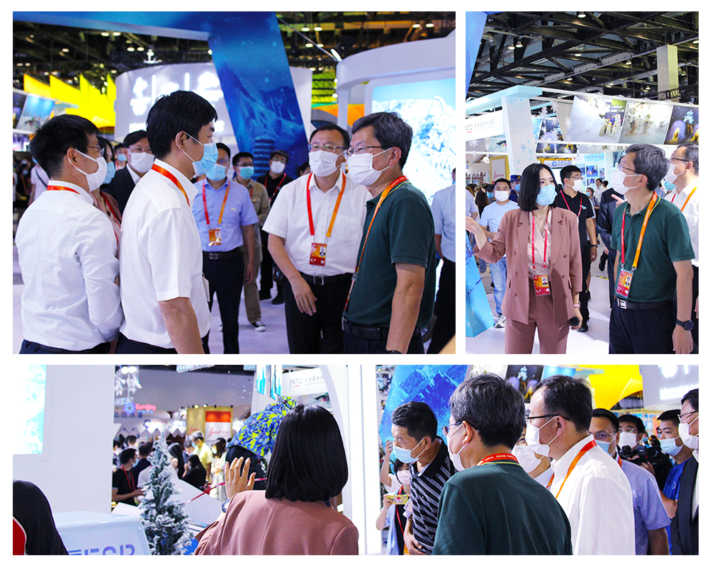 北京市延慶區區委書記穆鵬、區長於波一行與銘星冰雪高層深入交流