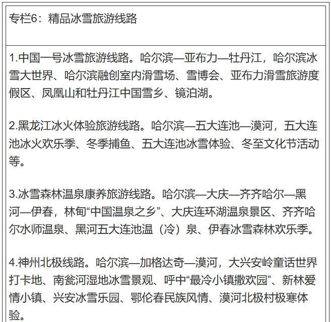 精品冰雪旅遊線路
