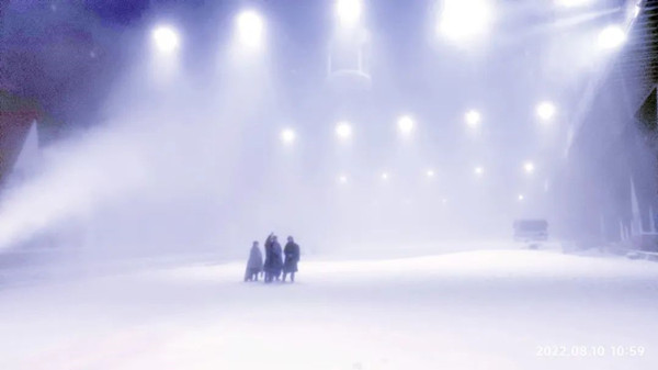 廈門海上世界冰雪世界造雪現場照片