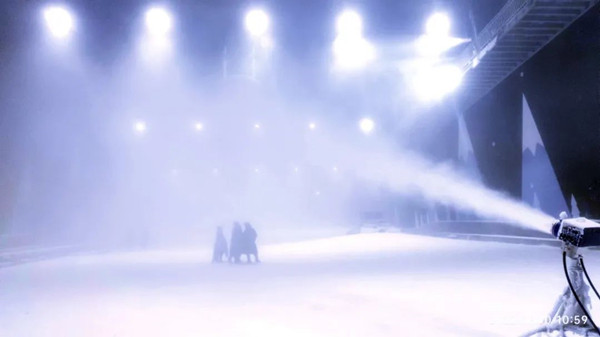 廈門海上世界冰雪世界造雪現場照片2